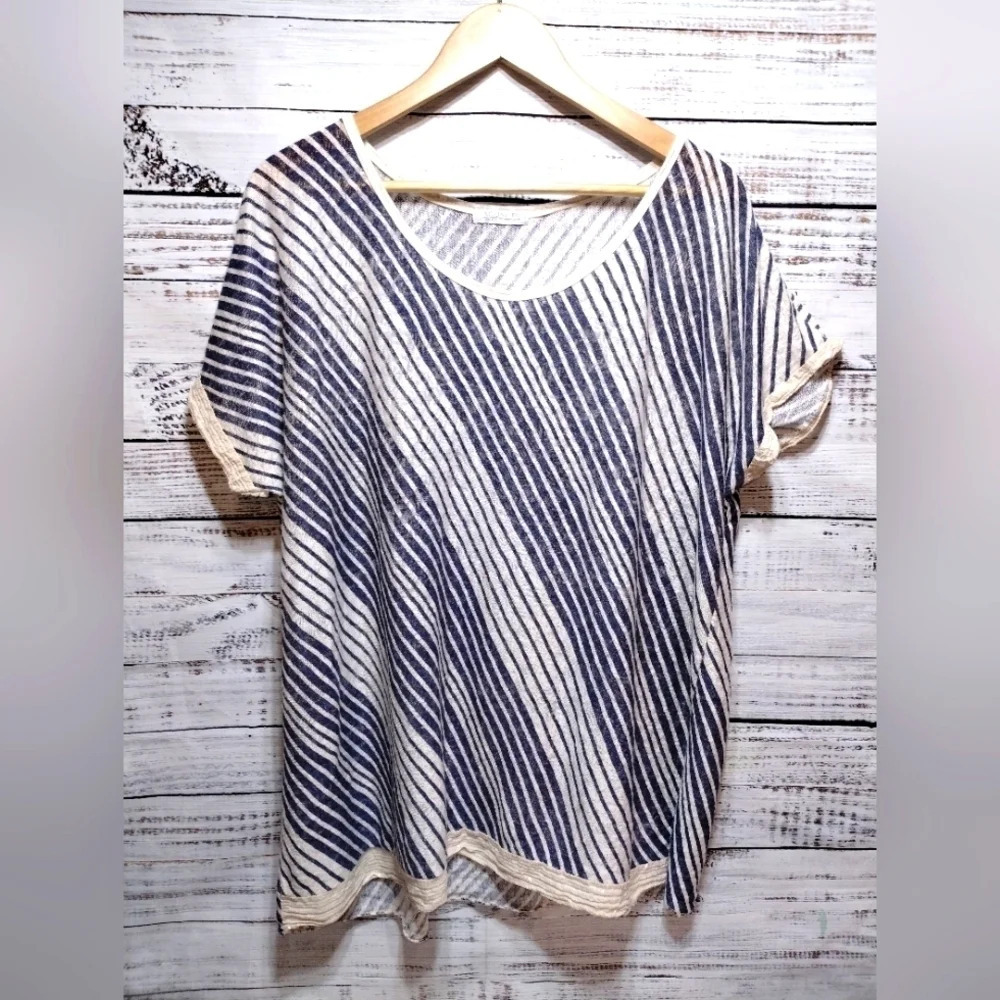 Aquavita Resort Tunic Swim Cover Blue White One‎ Size Vacation Swim Beach